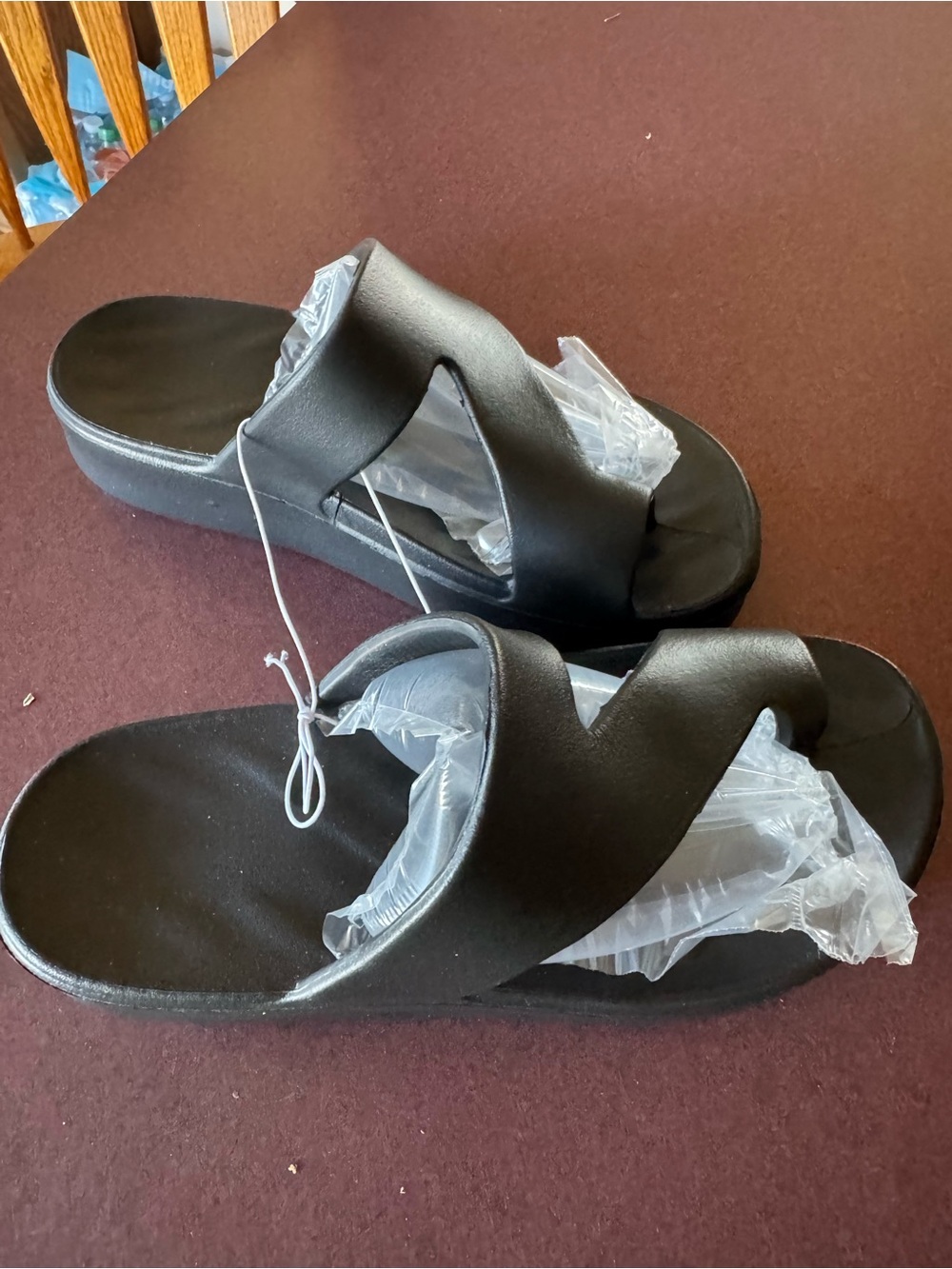 Women’s Black Slide Sandals - Comfortable Everyday Slip-Ons
